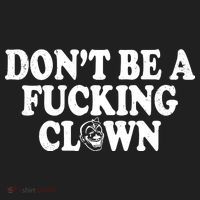 Don't Be A Fucking Clown Funny Golf Towel thumb 3