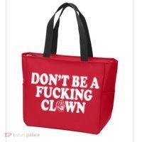 Don't Be A Fucking Clown Funny Tote Bag thumb 3
