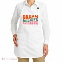 Dream Believe Achieve Retro Quote Apron thumb 2