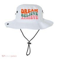 Dream Believe Achieve Retro Quote Bucket Hat thumb 0