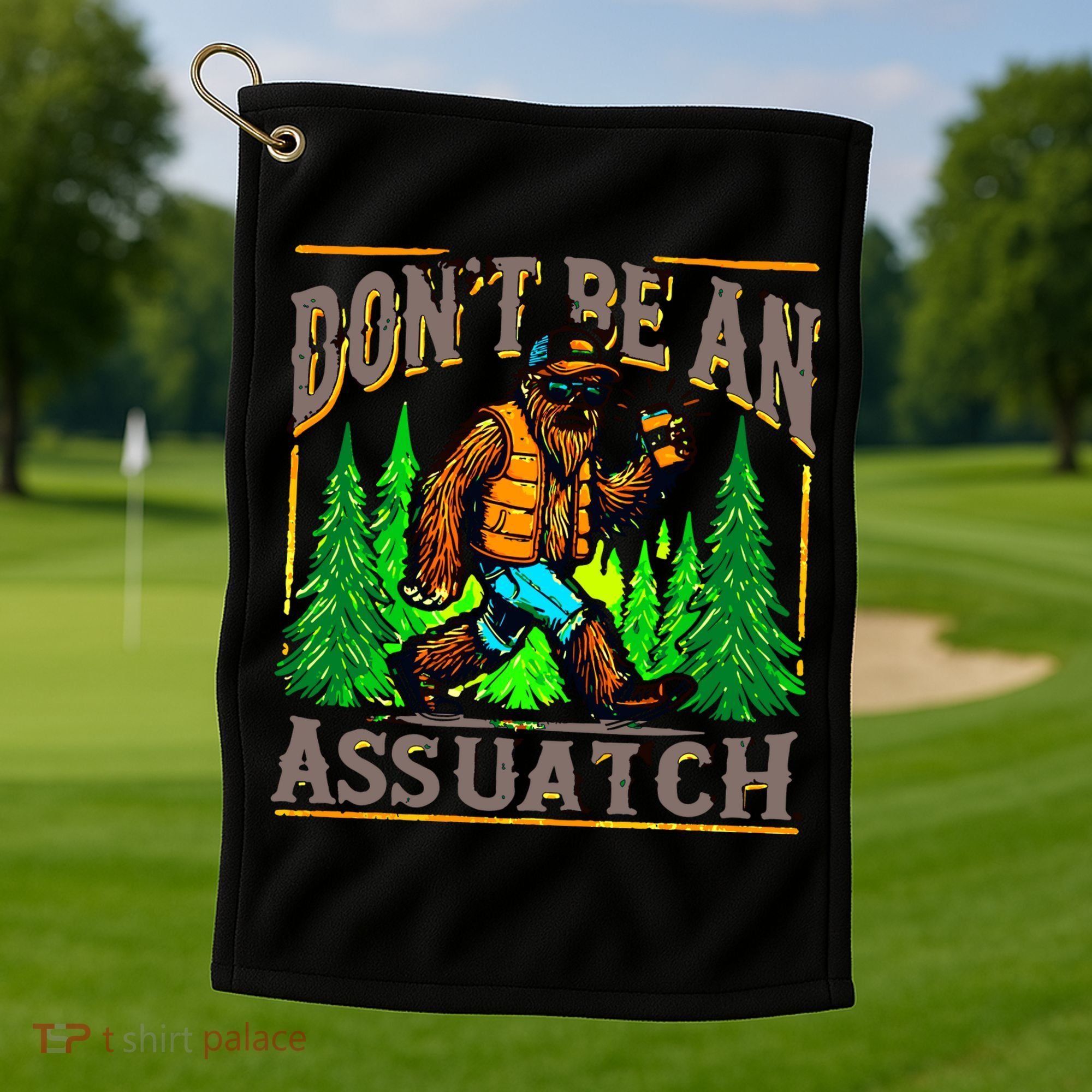 Dont Be An Assquatch Golf Towel