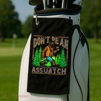 Dont Be An Assquatch Golf Towel thumb 2