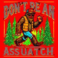 Dont Be An Assquatch Santa Hat thumb 1