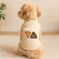 Dont Be A Pizza Shit Funny Doggie Tank thumb 2