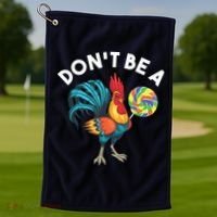 Dont Be A Cook Sucker Chicken Lollipop Sarcastic Humor Golf Towel thumb 1