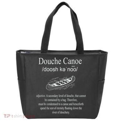 Don't Be A Douche Canoe Definition Funny Humor Tote Bag