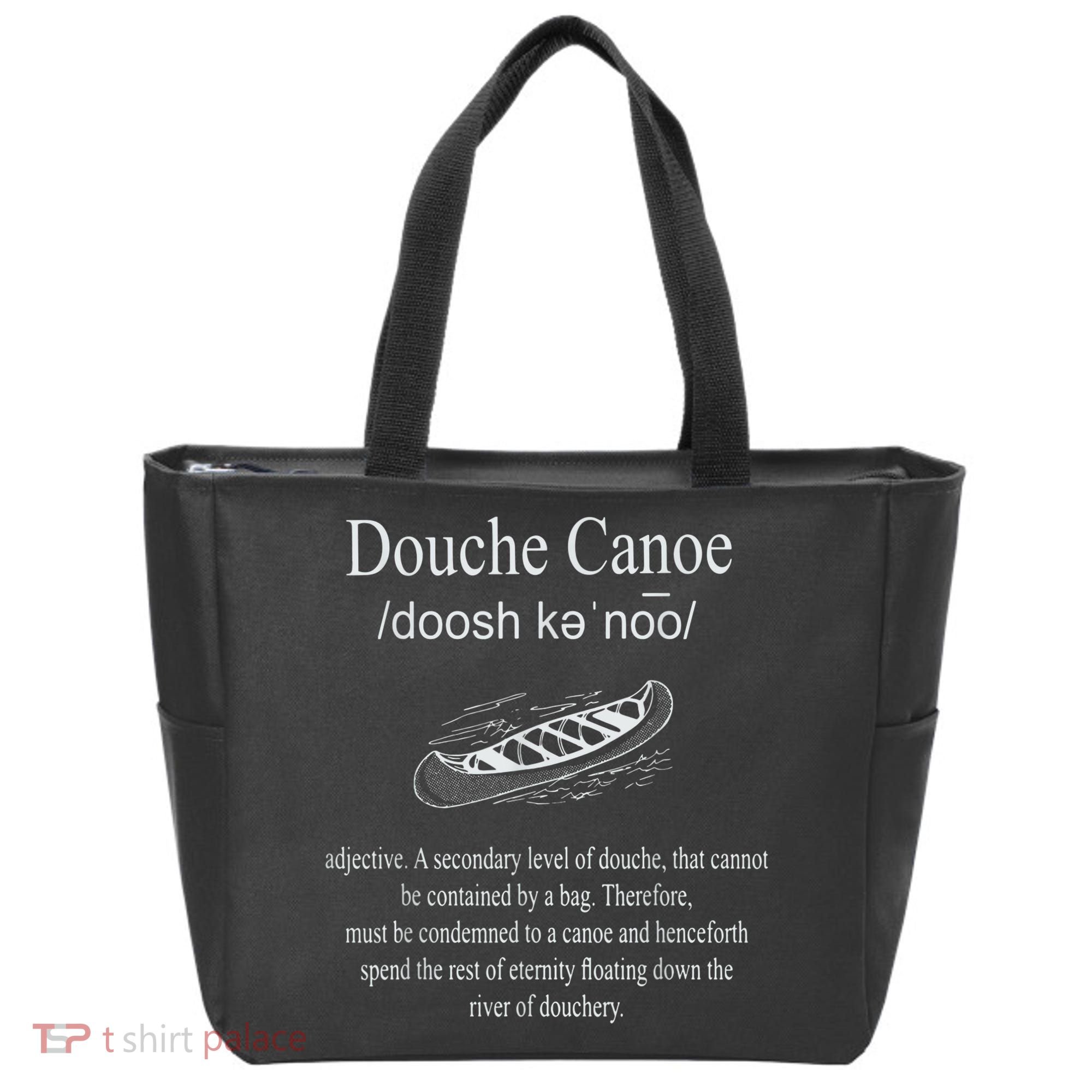 Don't Be A Douche Canoe Definition Funny Humor Tote Bag