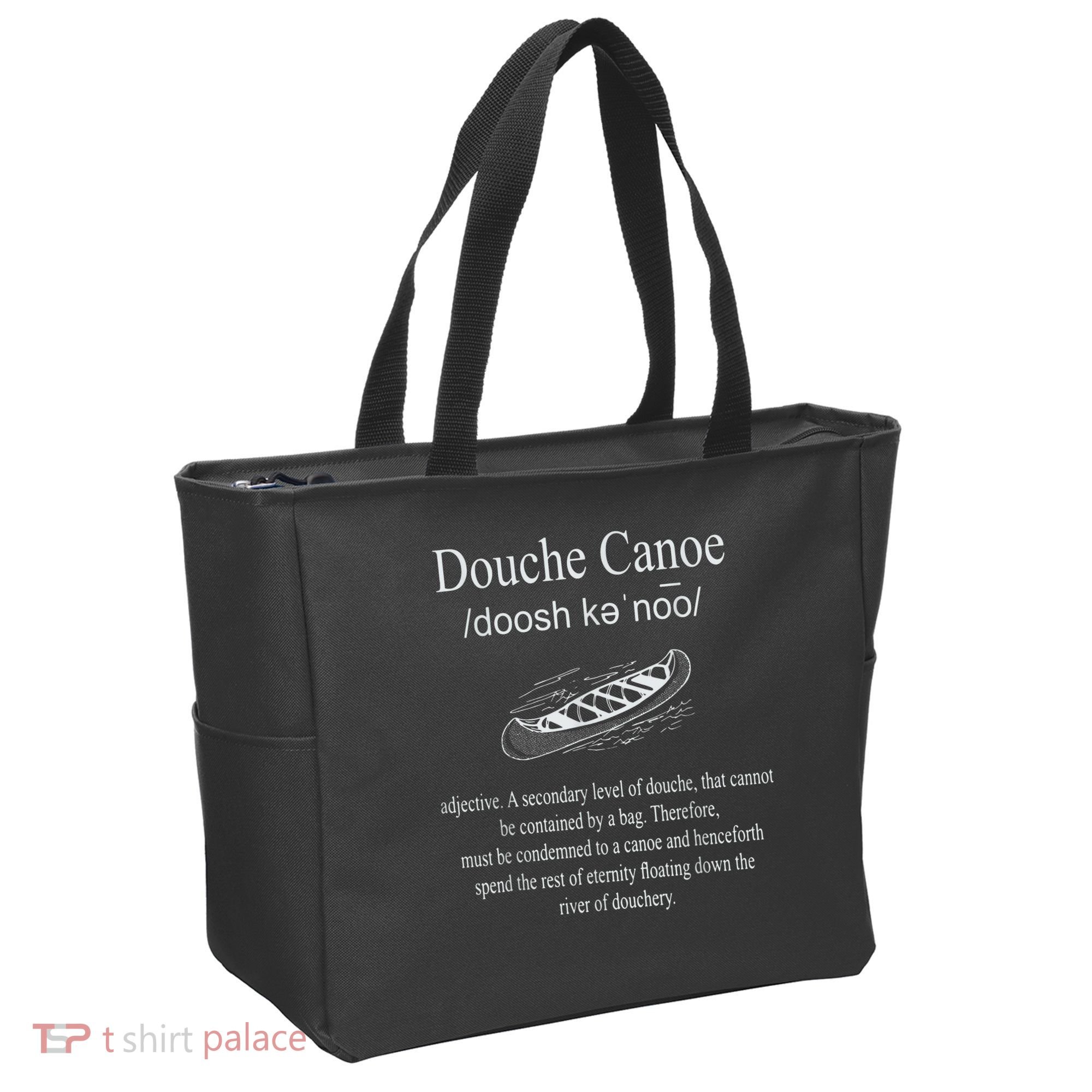 Don't Be A Douche Canoe Definition Funny Humor Tote Bag