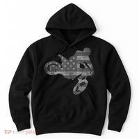 Dirt Bike American Flag Motocross Enduro Hoodie thumb 0