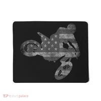Dirt Bike American Flag Motocross Enduro Mousepad thumb 0