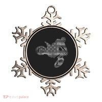 Dirt Bike American Flag Motocross Enduro Ornament thumb 0