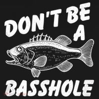 Dont Be A Basshole Funny Fishhing Bass Fish Joke Coaster thumb 2
