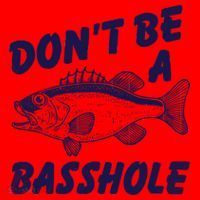 Dont Be A Basshole Funny Fishhing Bass Fish Joke Santa Hat thumb 1