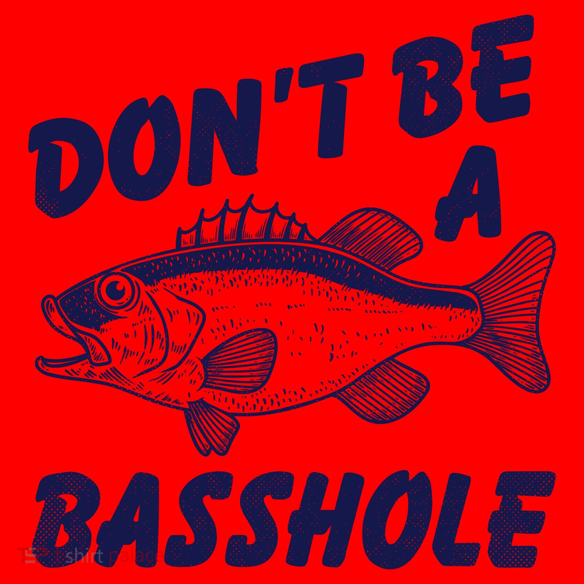 Dont Be A Basshole Funny Fishhing Bass Fish Joke Santa Hat