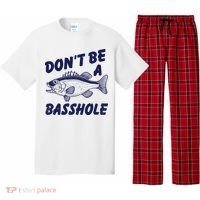Dont Be A Basshole Funny Fishhing Bass Fish Joke Pajama Set thumb 0
