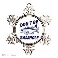 Dont Be A Basshole Funny Fishhing Bass Fish Joke Ornament thumb 0