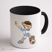 Dabbing Boy Argentina Soccer Jersey National Flag Coffee Mug thumb 1