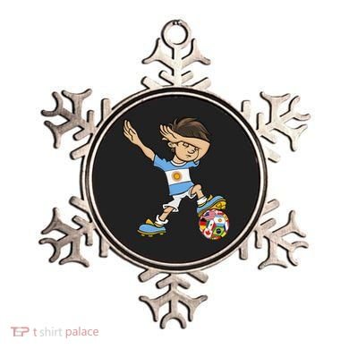 Dabbing Boy Argentina Soccer Jersey National Flag Ornament