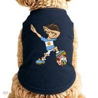 Dabbing Boy Argentina Soccer Jersey National Flag Doggie Tank thumb 0