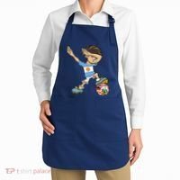 Dabbing Boy Argentina Soccer Jersey National Flag Apron thumb 2