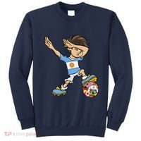 Dabbing Boy Argentina Soccer Jersey National Flag Sweatshirt thumb 0