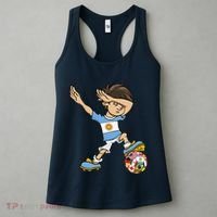 Dabbing Boy Argentina Soccer Jersey National Flag Women's Tank Top thumb 3