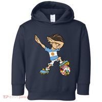 Dabbing Boy Argentina Soccer Jersey National Flag Toddler Hoodie thumb 0