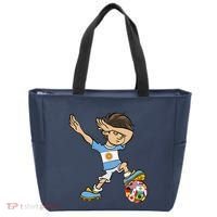 Dabbing Boy Argentina Soccer Jersey National Flag Tote Bag thumb 0