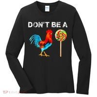 Dont Be A Sucker Funny Fathers Day Cock A Doodle Women's Long Sleeve Shirt thumb 0