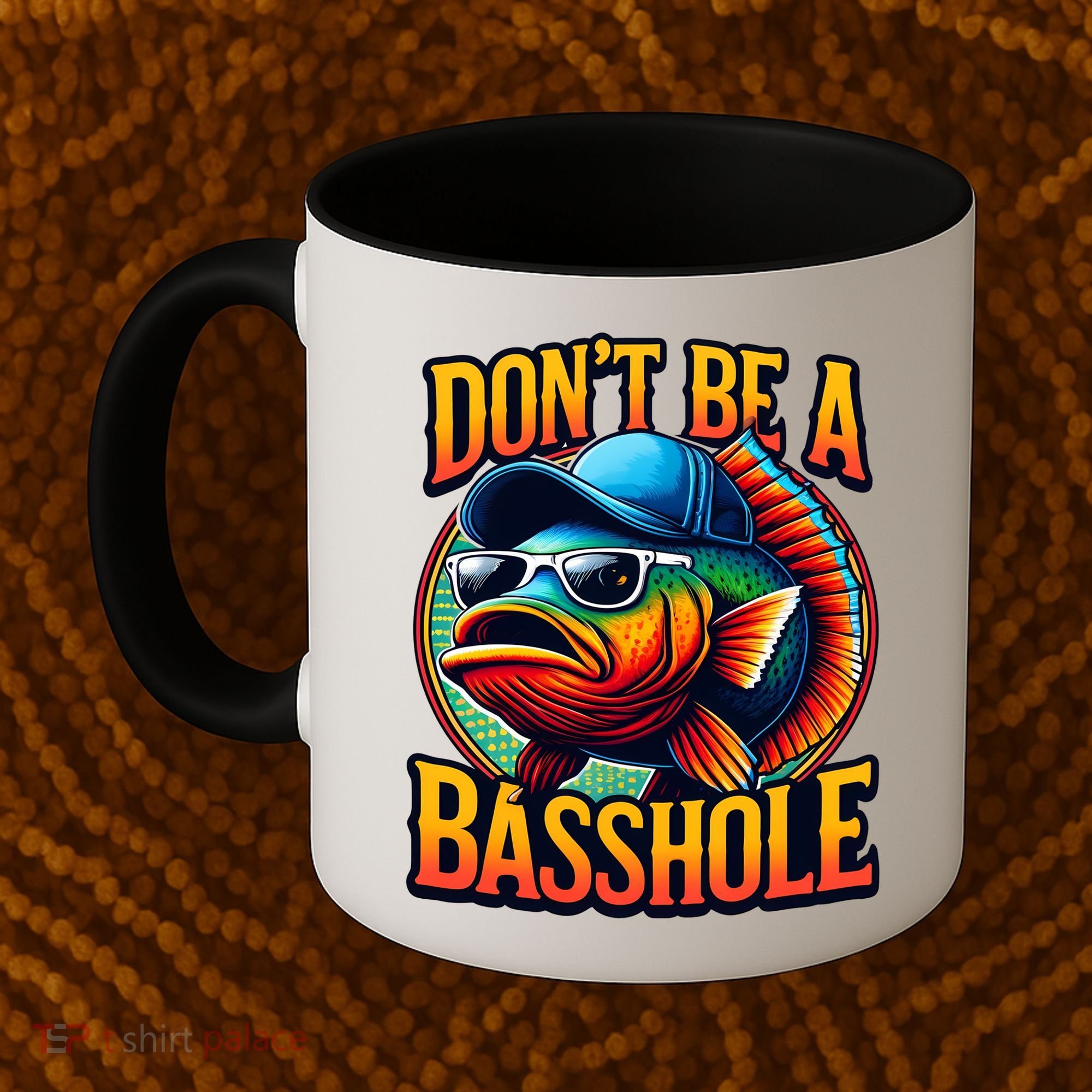 DonT Be A Basshole Funny Fish Coffee Mug