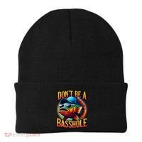 DonT Be A Basshole Funny Fish Beanie thumb 0