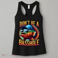DonT Be A Basshole Funny Fish Women's Tank Top thumb 3