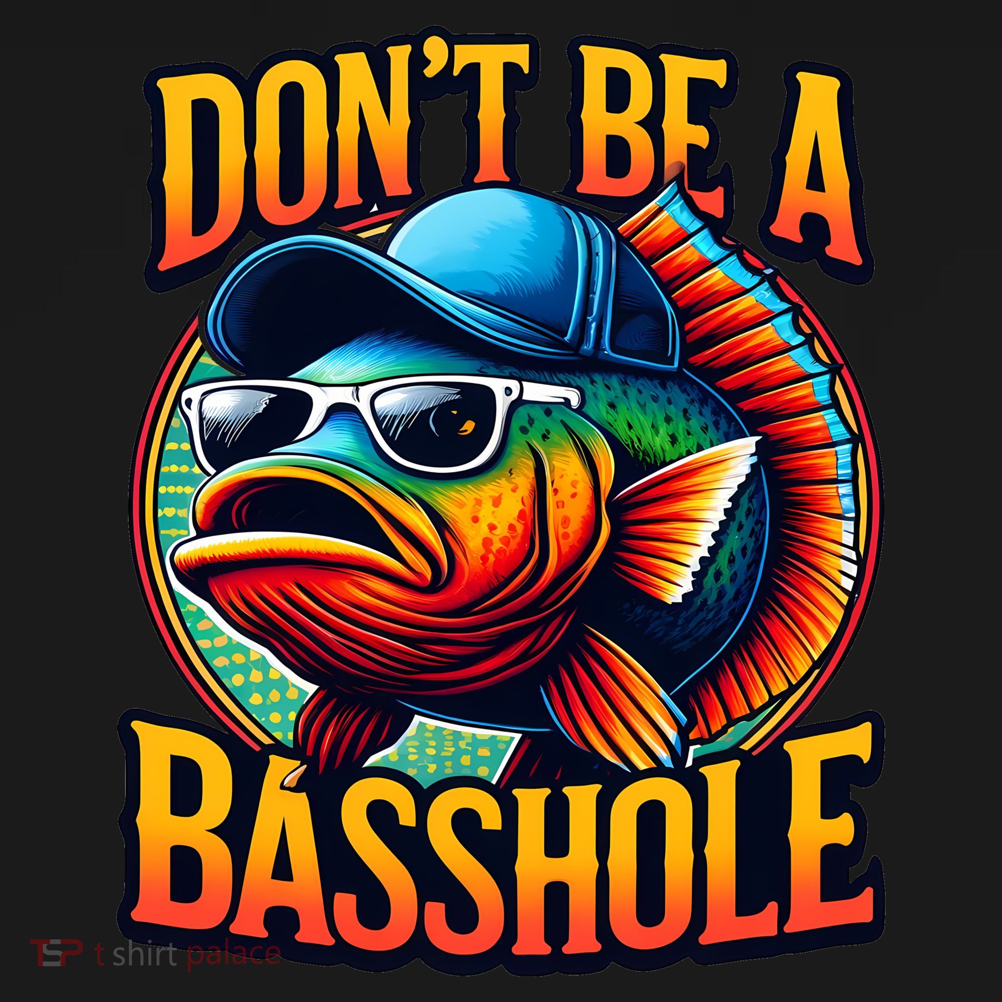 DonT Be A Basshole Funny Fish Women's Long Sleeve Shirt