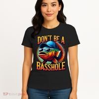 DonT Be A Basshole Funny Fish Women's T-Shirt thumb 4