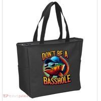 DonT Be A Basshole Funny Fish Tote Bag thumb 2