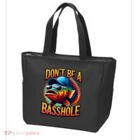 DonT Be A Basshole Funny Fish Tote Bag thumb 3