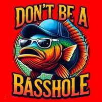 DonT Be A Basshole Funny Fish Santa Hat thumb 1