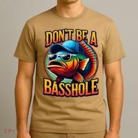 DonT Be A Basshole Funny Fish T-Shirt thumb 3