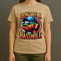 DonT Be A Basshole Funny Fish T-Shirt thumb 4