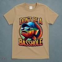 DonT Be A Basshole Funny Fish T-Shirt thumb 5
