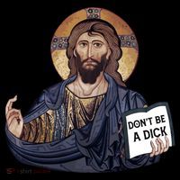 Don't Be A Dick Jesus Book Funny Gift Backpack thumb 2