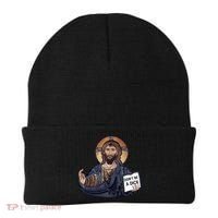 Don't Be A Dick Jesus Book Funny Gift Beanie thumb 0
