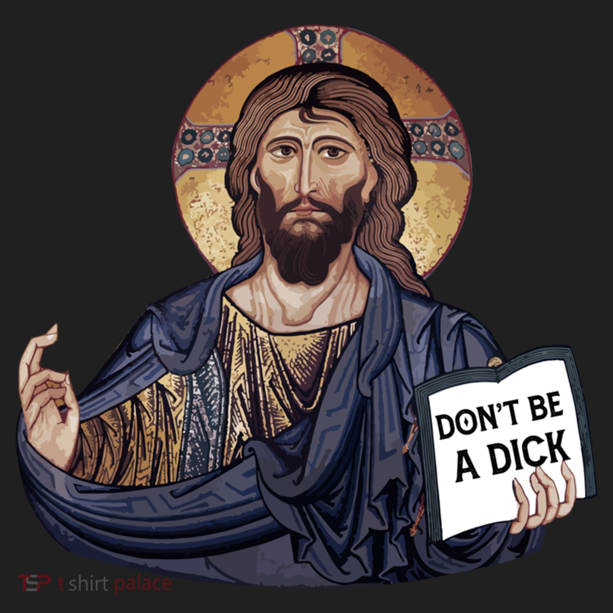 Don't Be A Dick Jesus Book Funny Gift Beanie