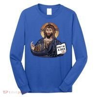 Don't Be A Dick Jesus Book Funny Gift Long Sleeve Shirt thumb 0