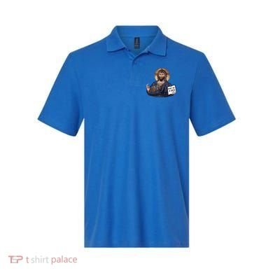 Don't Be A Dick Jesus Book Funny Gift Polo