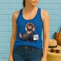 Don't Be A Dick Jesus Book Funny Gift Women's Tank Top thumb 2