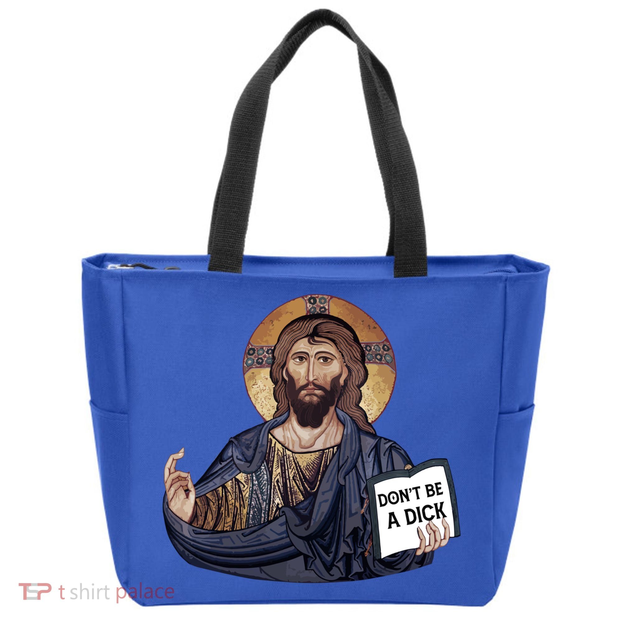 Don't Be A Dick Jesus Book Funny Gift Tote Bag