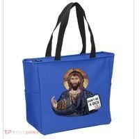 Don't Be A Dick Jesus Book Funny Gift Tote Bag thumb 2
