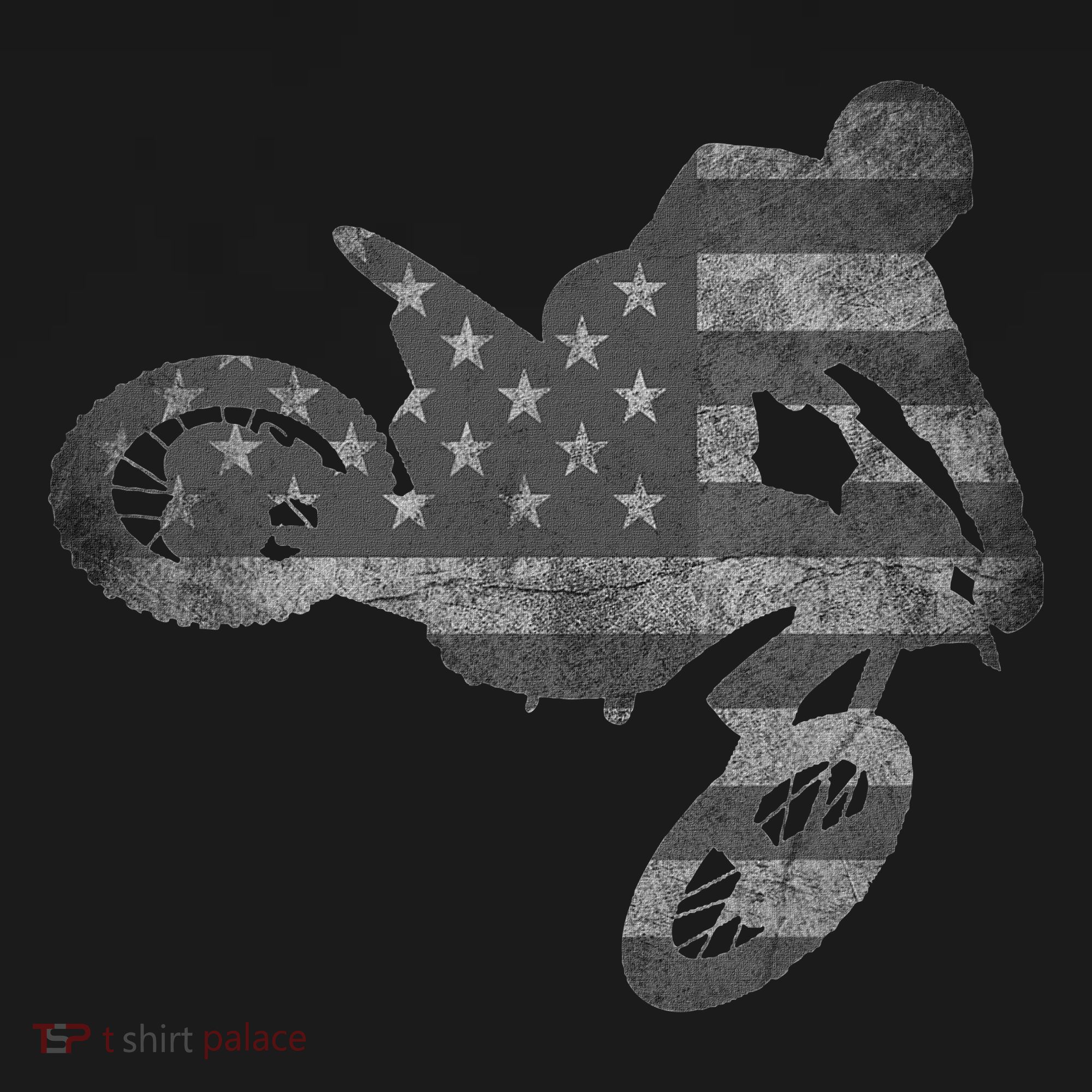 Dirt Bike American Flag Motocross Enduro Women's Hoodie