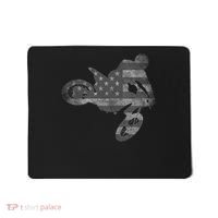Dirt Bike American Flag Motocross Enduro Mousepad thumb 0